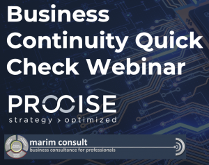 WEBINAR BUSINESS CONTINUITY QUICK CHECK FÜR UNTERNEHMEN