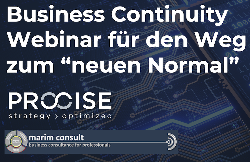 Business Continuity – Webinar für den Weg zum „neuen Normal“
